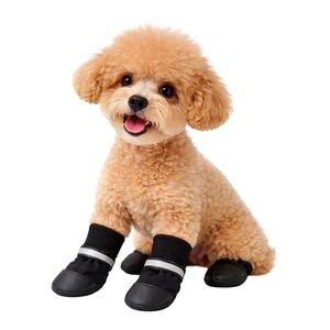 Muttluks Dog Boots XXS Black Fleece Lined Waterproof Winter Paw Shoes NWT